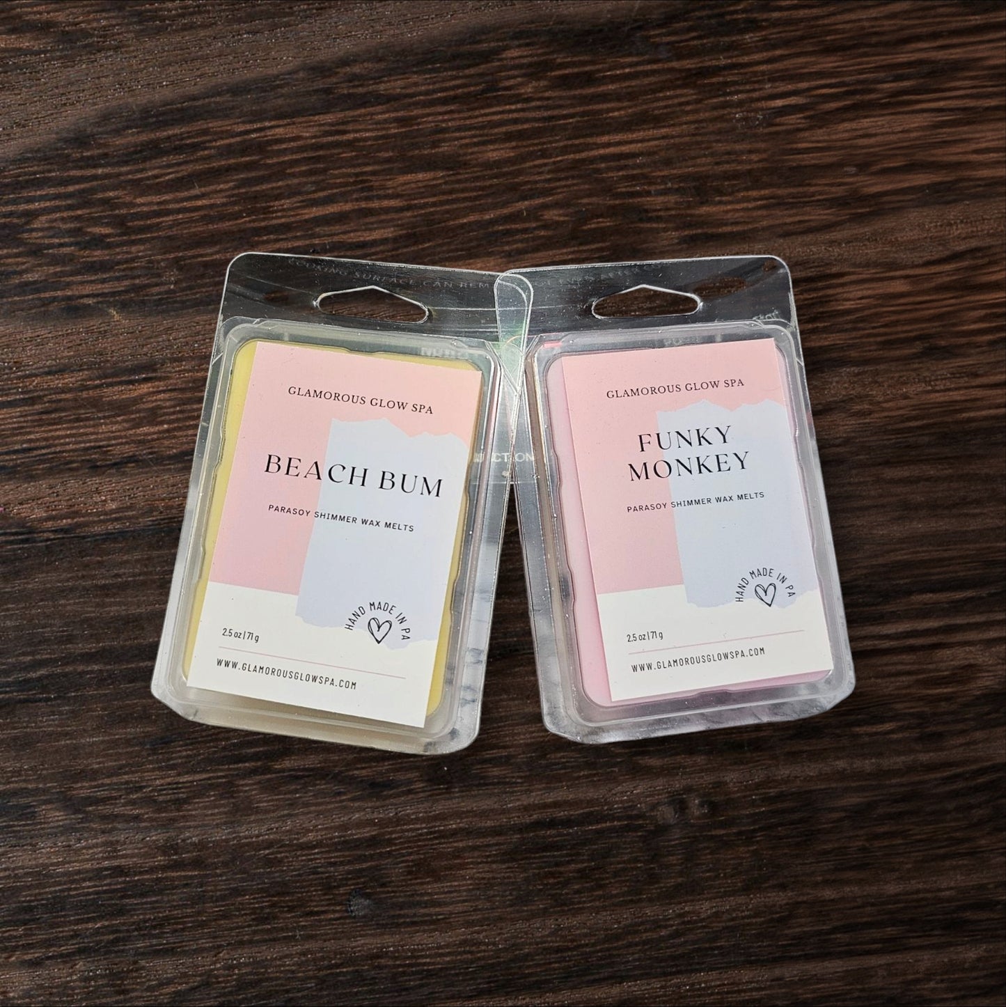 6 Cube Clamshell Shimmer Wax Melts (Choose Scent)