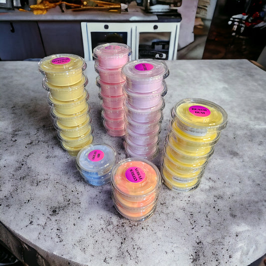 Shimmery Individual Wax Melts Samples- 1.5 oz Portion Cups